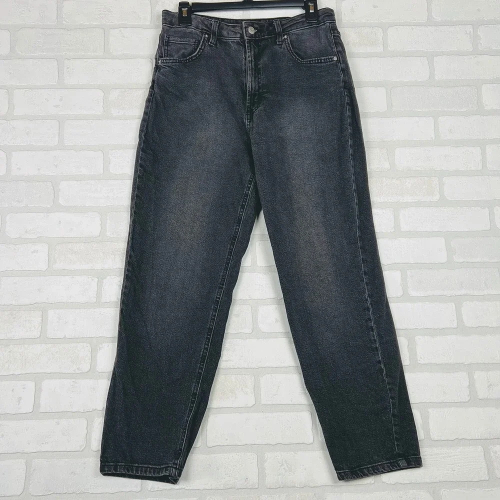 Wild‎ Fable Girls Size 10 (14-16) Black High Rise Mom Jeans